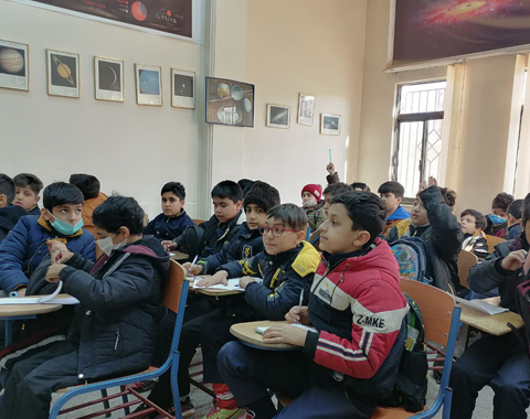 بازدید دانش آموزان پایه چهارم خانم وزین پور از افلاک نما