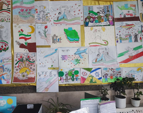 برپایی نمایشگاه نقاشی به مناسبت دهه مبارک فجر